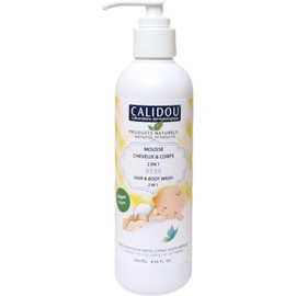 CALIDOU Baby Shampoo and Body Wash | 100% Natural & Vegan Shower Gel for Baby & Kids | Sulfate-Free, Hypoallergenic & Tear-Free Soap | Sensitive Skin, Organic Calendula & Black Cumin | Made in Canada