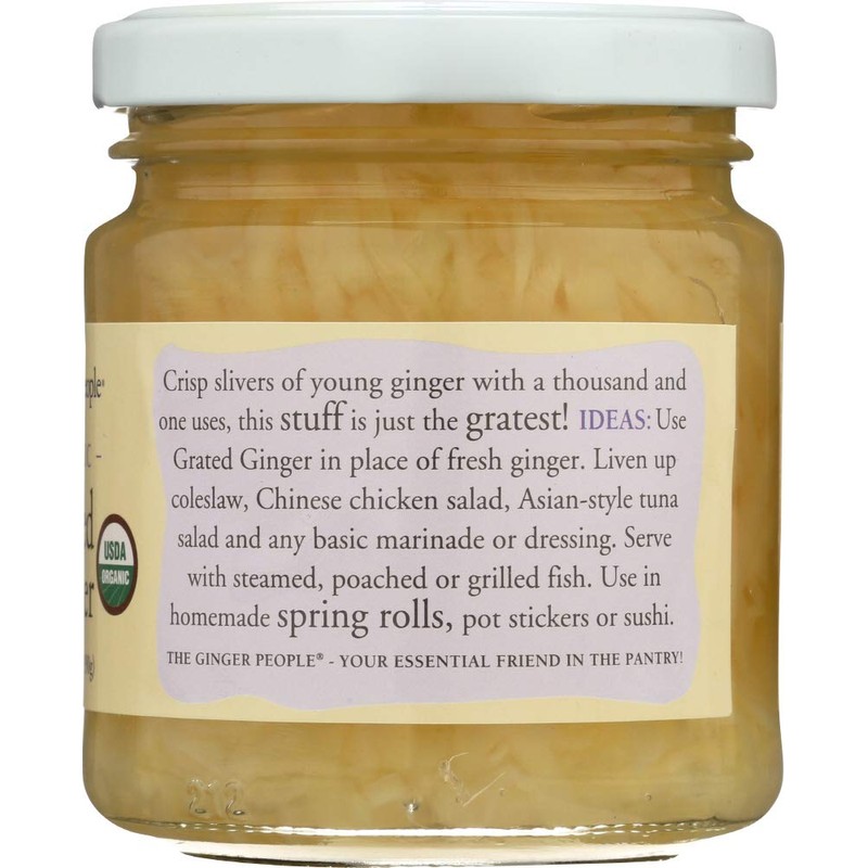 Organic Grated Ginger, Made in Fiji, 6.7 ounces (Pack of