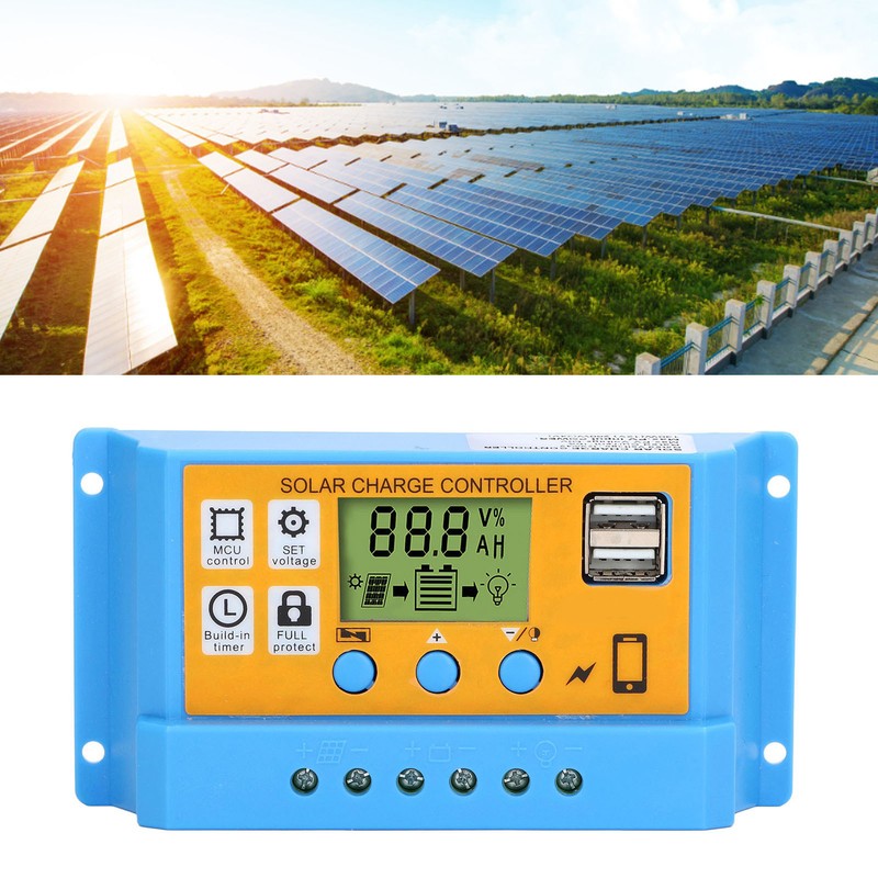 Solar Controller Digital Display Solar Panel Charge Controller Battery Intelligent