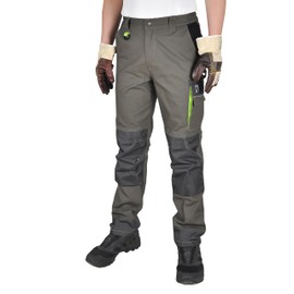 Ellobird Men's Cargo Construction Flex Work Pant for Men Double Knee Reinforcement Stretch Elastic Waistband Tactical Pants