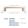KNOKLOCK 10 Pack 5 Inch(128mm) Kitchen Cabinet Handles Champagne Bronze