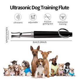 OUDQFCJ 2 Stück Hochfrequente & Lautlose Ultraschall-Hundepfeife, Verstellbar mit Umhängeband, Ideal für Hundetraining, Rückruf & Bellenkontrolle, Professionelle Hundeerziehungspfeife
