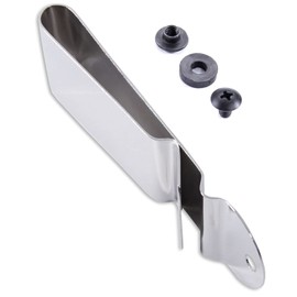 Universal Metal Belt Clip - (Fits 1.75 inch Belts) - (Polished) - (w/Hardware) - (1 Pack) - Replacement Steel Clip Attachment Holder for Holsters, Sheaths, Phone Cases