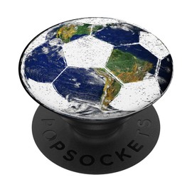 Soccer ball earth planet phone stand for soccer fans