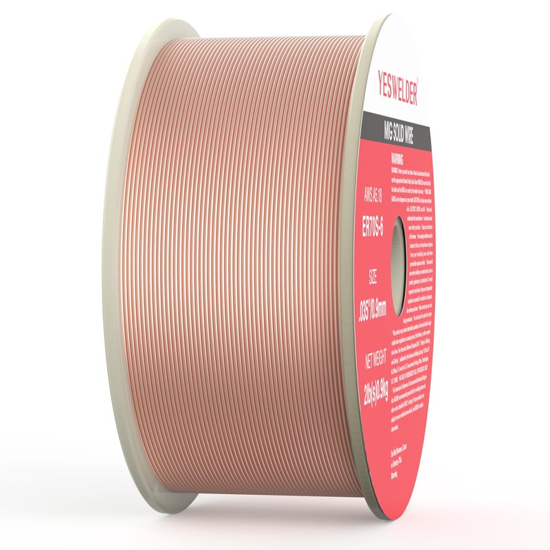 YESWELDER ER70S-6 MIG Wire, Solid Carbon Steel .035-Inch Diameter 2-Pound,