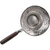 Stainless Steel Tea Strainer,Embossed Tea Strainer with Wood Handle,Loose Leaf