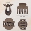 Baoswi 4 Pack 1.52" Medium Hair Clips Double Row Teeth