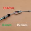 Left Rear Brake Parking Cable Set Compatible with Kawasaki Mule