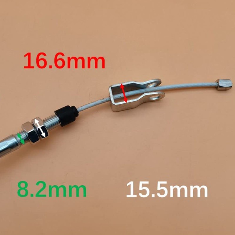 Left Rear Brake Parking Cable Set Compatible with Kawasaki Mule