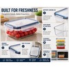 Pack-8 BPA-Free Airtight Food Containers with Locking Lids - Clear