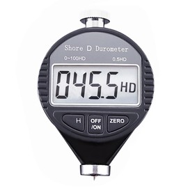 Shore D Rubber Hardness Meter, Digital Hardness Tester 0-100HD Hardness Durometer Tester with Large LCD Display Durometer Scale for Rubber, Tire, Plastic, Thermal Plastic, Flooring, and Bowling Ball