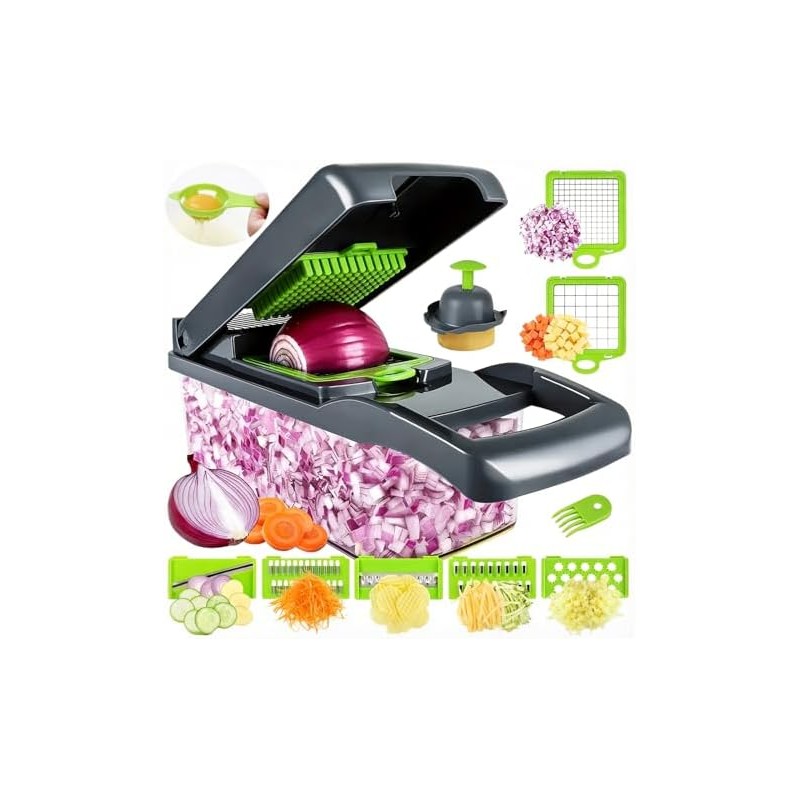 Cortador de Verduras 15 en 1 Yolispa 2512477-610MX-CCY Rayador y