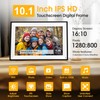 EMITEVER 10.1 Inch WiFi Digital Picture Frame 32GB Storage,1280x800 IPS