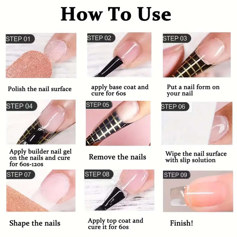 Pink Builder Gel for Nails - Builder Nail Gel UV/LED