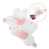 Outanaya 2pcs Plush Rabbit Ear Eye Mask for Travel Comfortable