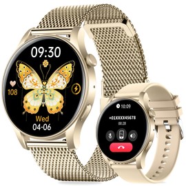 GedFong Smartwatch für Damen und Herren, 1,43 Zoll HD Smartwatch für Herren mit 100+ Sport, Sportuhr für Herren, zum Annehmen von Anrufen, Schrittzähler, Pulsmesser, kompatibel mit iOS Android