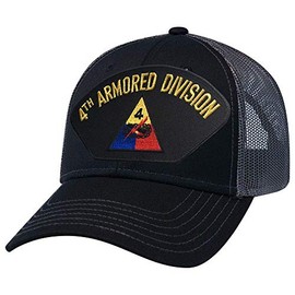 4th Armored Division Mesh Back Cap Black