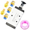 ERGAOBOY 3/8" BSP 5 Way Pneumatic Solenoid Valve with 2