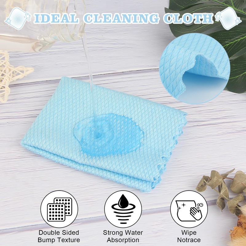 10Pcs Fish Scale Cloth, 30 * 40cm Microfibre Cleaning Cloths,