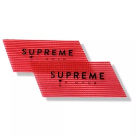 Supreme Trimmer BARBER GRIPPERS by Supreme Trimmer - Salon & Barber Hair Grippers 2PCS RED/BLACK