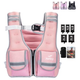 Adjustable Weighted Vest Women Men 9-16lb Body Weight Vest with 5 Ironsand Weights Weighted Vest Woman Adjustable Weights for walking Running Strength Training Workout Pink