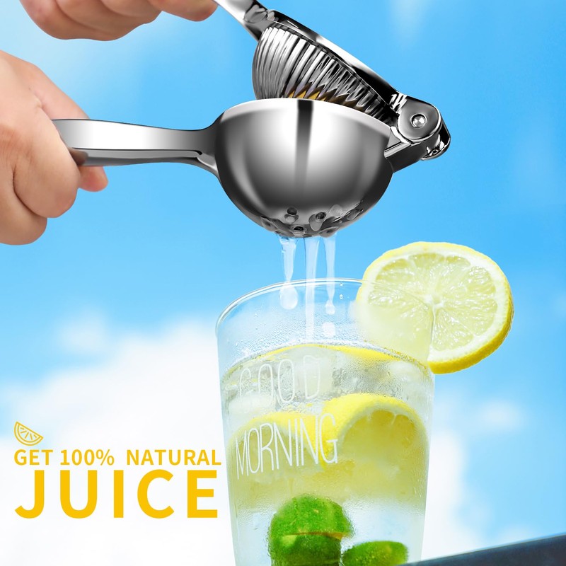 Rekix lemon Squeezer, Max Extraction Hand Press Lemon Juicer, Heavy