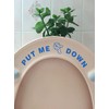 Fun 'Put Me Down' Toilet Seat Funny Sticker Bathroom Accessories