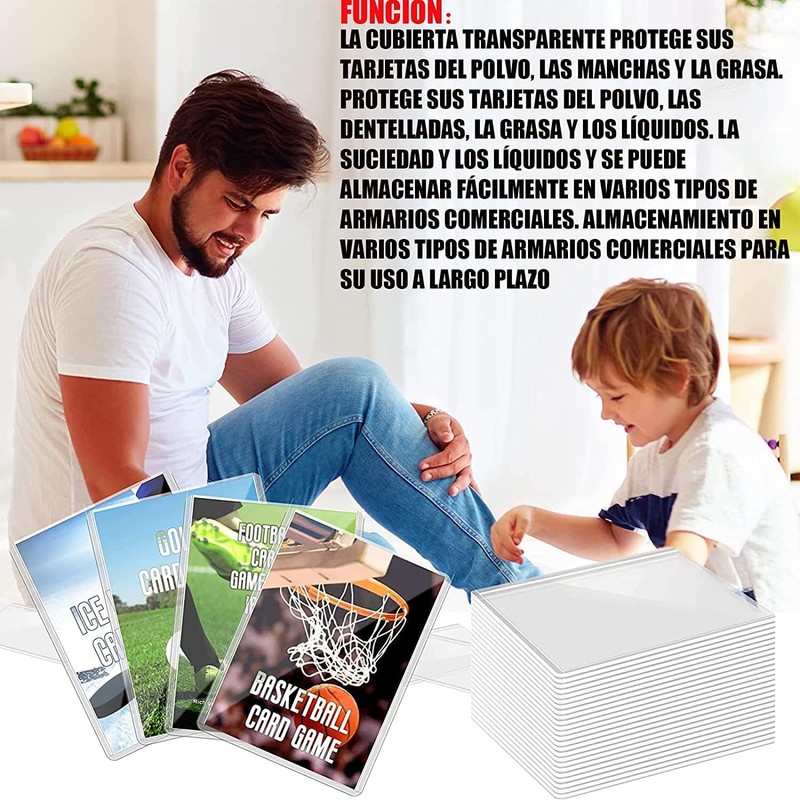 500 Fundas para tarjetas de tamaño estándar, Protector de Cartas
