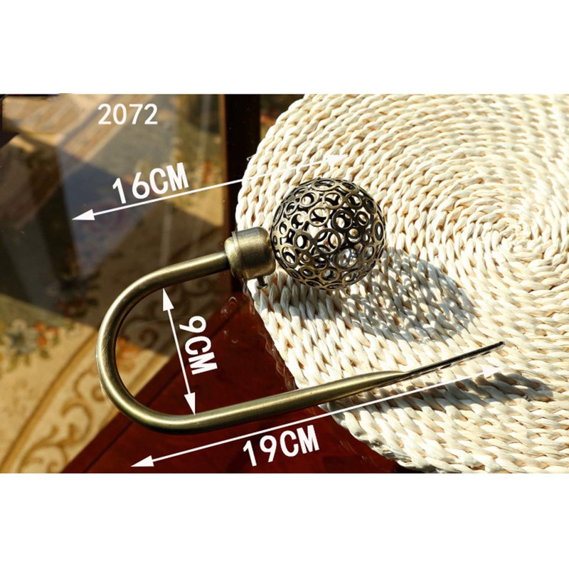 AJINGE Curtain Holdbacks,Fashion Round Openwork Design Curtain Drapery Holdbacks Tie