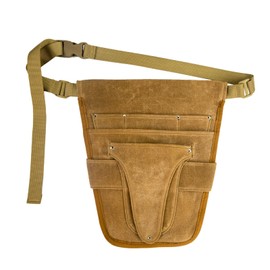 MagiDeal Handy Garden Tool Belt, with Multiple Pocket Heavy Duty Small Tool Belt Pouch Outdoor Gardening Tools Waist Belt for Women & Men Gardeners, Brown