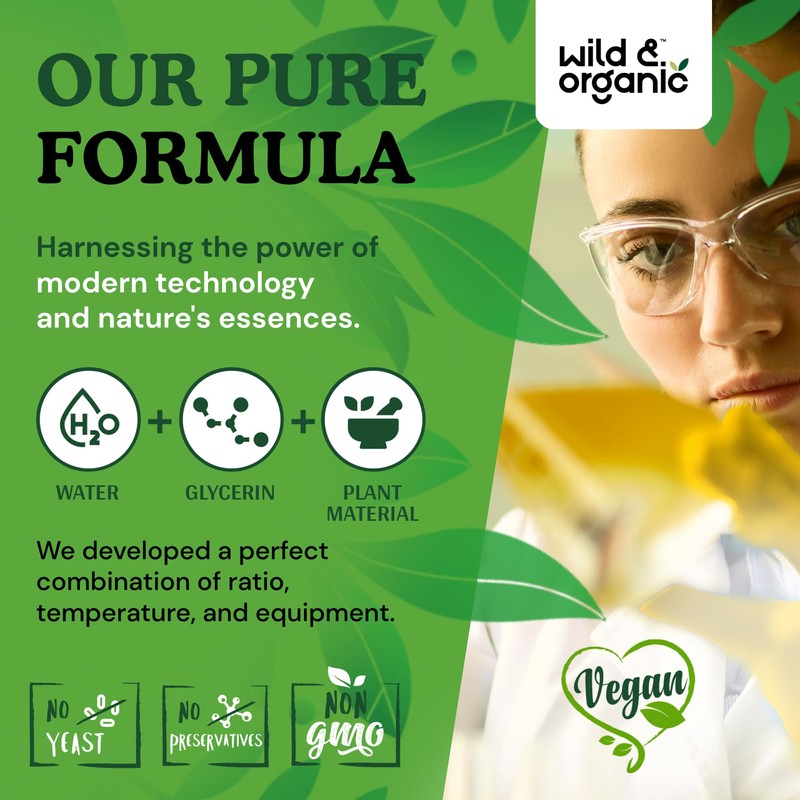 Wild & Organic Green Tea Extract Liquid Drops - Antioxidant
