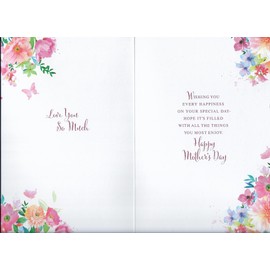 Mothers Day Card For Mum 23 x 15 Cm (9 x 6 inches) With Love Mum On Mother's Day You Are One in a Million