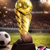 Larius Coppa da calcio dorata con palla (21,5 cm, 635