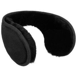 Seeberger Lambswool Ear Warmers for Men and Women, black
