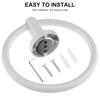 SetSail Towel Holder for Bathroom Wall Screw-in White Towel Ring