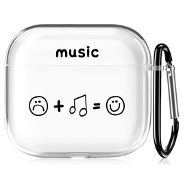 for AirPods 4th Generation Case Cover, Designer Cute Funny Design Case, Soft TPU Highly Transparent Anti-Yellowing for AirPods 4 Case