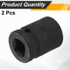 HARFINGTON 2pcs 1/2" Drive x 21mm Shallow Impact Socket 12-Point