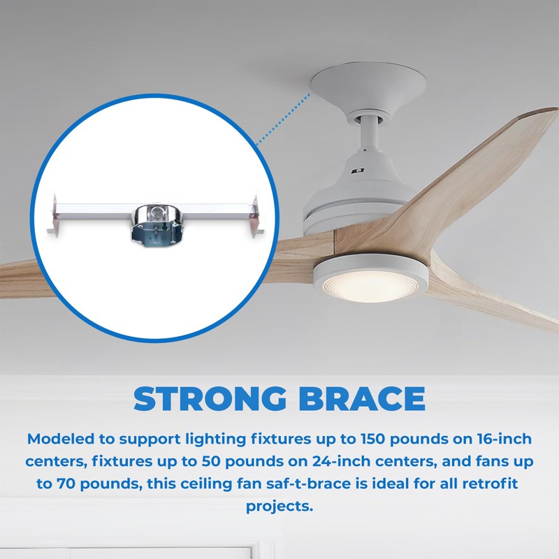 OHLECTRIC Saf-T-Bar for Ceiling Fan and Light Fixture - Ceiling