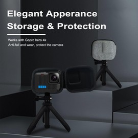 ERMO NKES Accessories Kit for GoPro Hero 4K, Includes Protective Storage Case, 2 Sets of Screen Protectors, 1 Silicone Protective Case, 1 Lens Cap, 1 Battery Side Cover, and 1 Lanyard