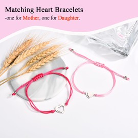 FIEEFX First Day of Kindergarten Bracelet Gift for Mother and Daughter Bracelets Set for 2 Back to School Gifts Bracelet for Daughter Girls