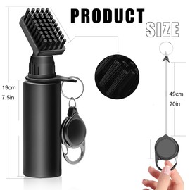 PUWENHAN 1PCS Golf Club Brush Golf Club Cleaner with Water Bottle, 3PCS Microfiber Golf Towel for Bags Ball Cleaner Brush Grip Cleaner Essential Accessories