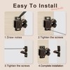 10PCS Cabinet Latch Double Roller Catch Hardware Catches Cabinet Latch