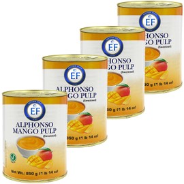 Eastern Feast - Alphonso Mango Pulp, 30oz / 850g (Pack of 4)