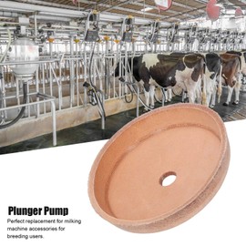 Shanrya Milker Piston, Faux Leather Cow Piston Pump Milking Machine Spare Parts Plunger Stable Efficient Easy Operation Milker Piston for Leather Plunger Pump, Milking Machine Piston