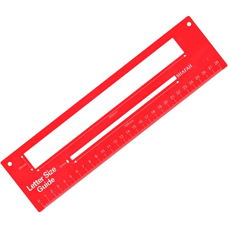 SHAFAH - Mail PPI Letter Size Guide Ruler Post Office