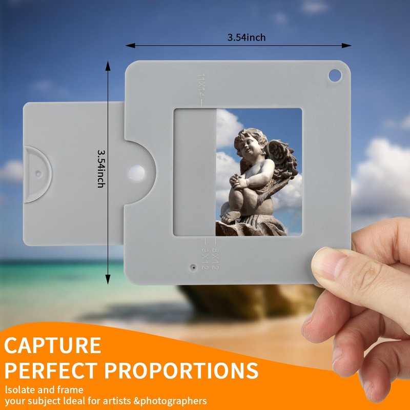 View Finder, View Catcher with Sliding Mechanism for Photography, Drawing,