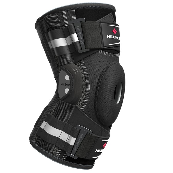 NEENCA Professional Knee Brace for Knee Pain, Adjustable Hinged Knee