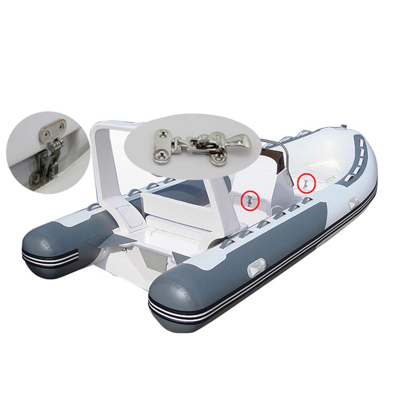 Pair Heavy Duty 316 Stainless Steel Anti-Rattle Lockable Hold Down