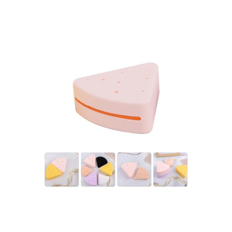 MAGICLULU Estuche Triangular para Esponjas de Maquillaje de Silicona Caja