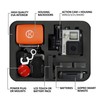 CamKix Carrying Case compatible with Gopro Hero 4, Black, Silver,